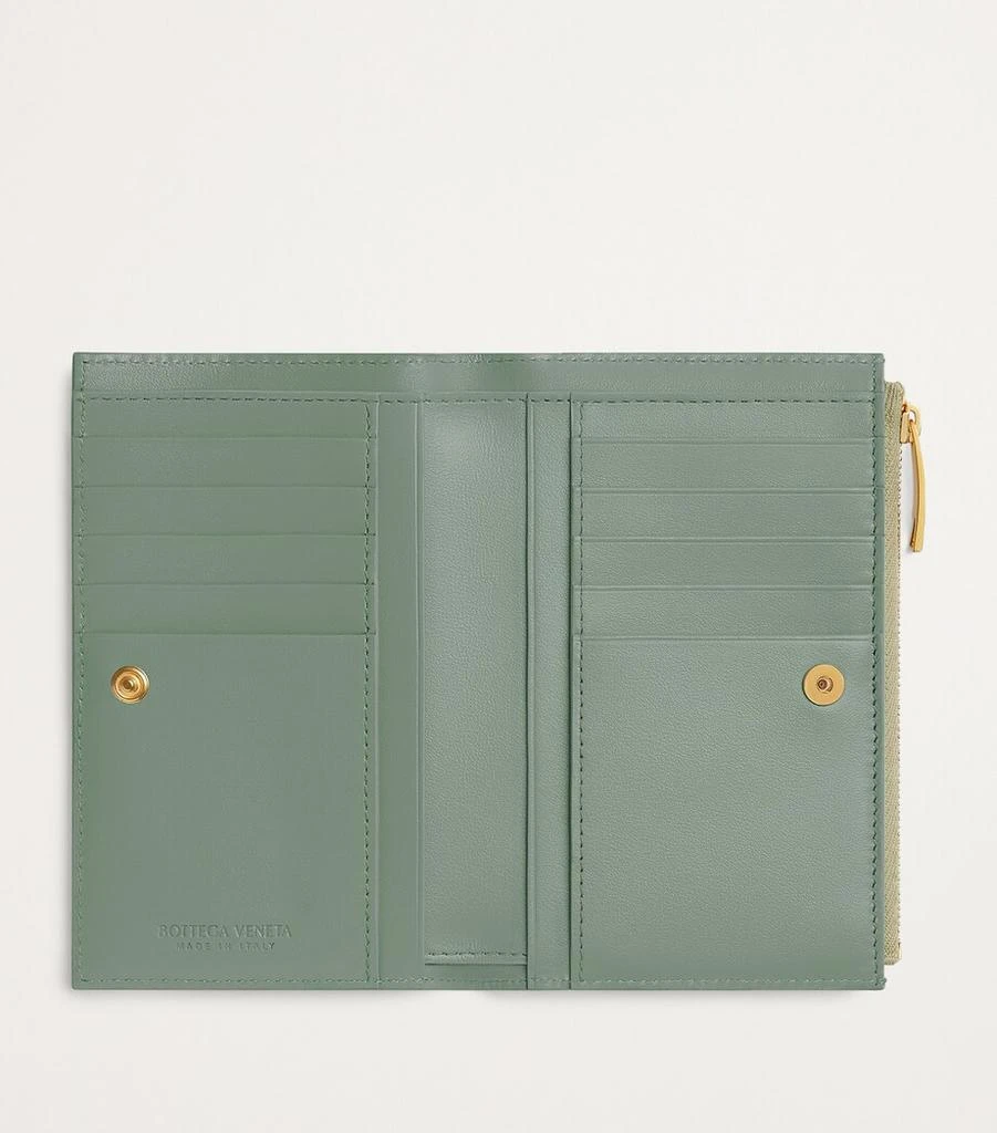 Bottega Veneta Medium Leather Intrecciato Bifold Wallet 4
