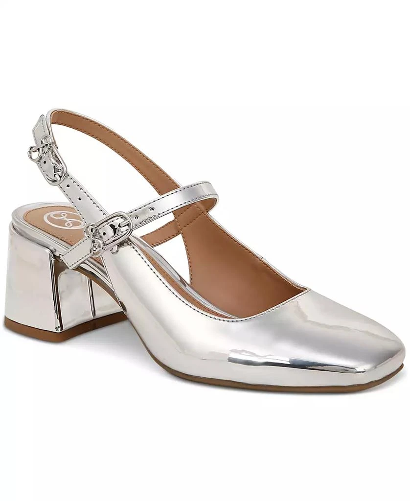 Sam and Libby Women's Grace Block Heel Slingback Mary Jane Pumps 1