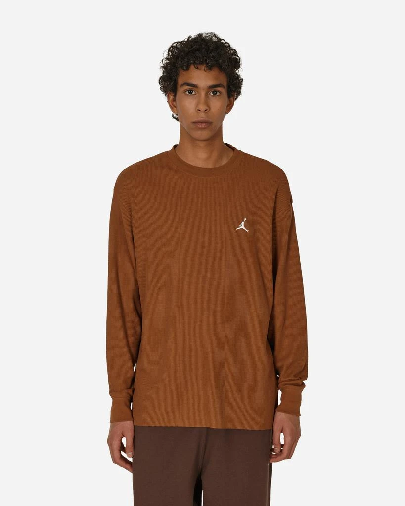 Jordan Essentials Waffle Longsleeve Top Light British Tan 1