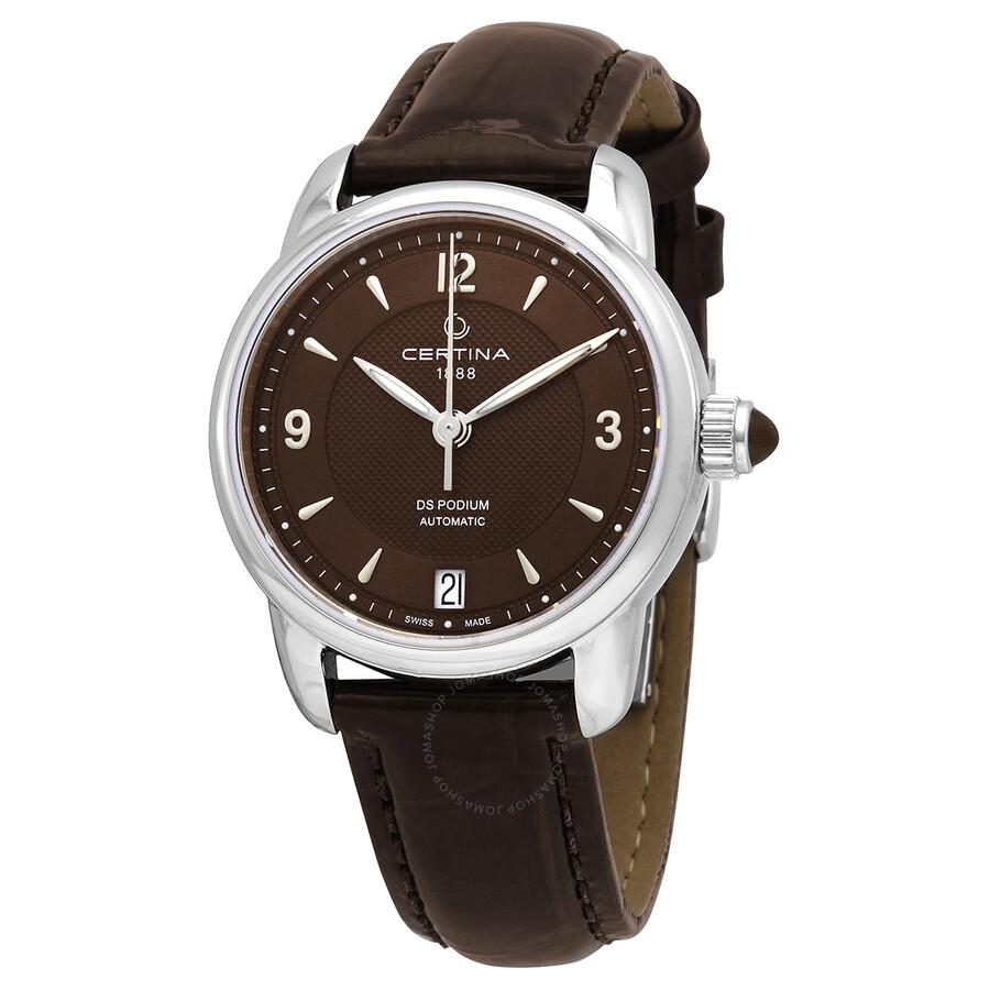 Certina DS Podium Automatic Brown Dial Ladies Watch C025.207.16.297.00 Accessories Free Shipping BeyondStyle