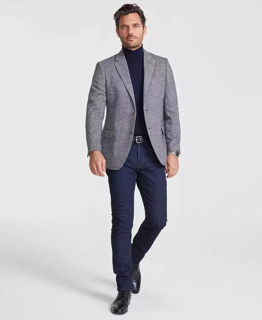 Nautica Men's Modern-Fit Solid Herringbone Tweed Sport Coat 1