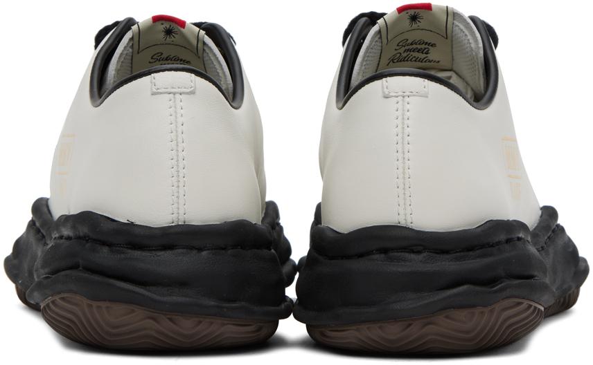 Maison MIHARA YASUHIRO White & Black Sculptural Sneakers