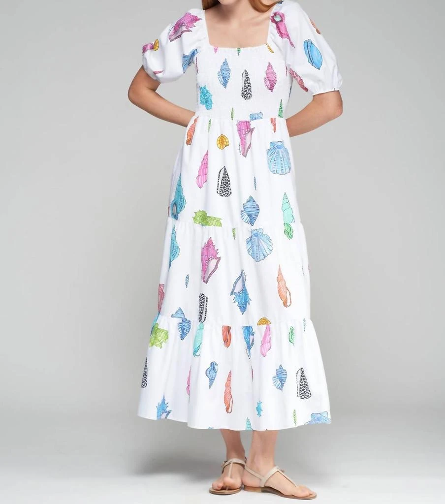 VILAGALLO Vilagallo - DRESS TORA PRINT MOTIVOS MARINOS 1