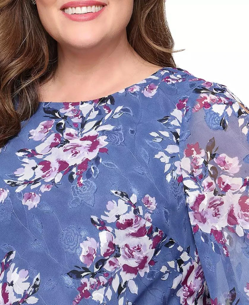 Alex Evenings Plus Size 3/4-Sleeve Chiffon Top 3