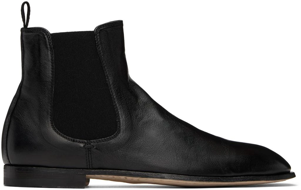 Officine Creative Black Solitude 004 Chelsea Boots 1