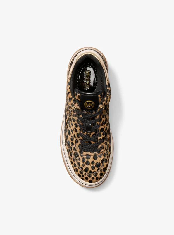 Michael Kors Hayes Cheetah Print Calf Hair Platform Sneaker 4