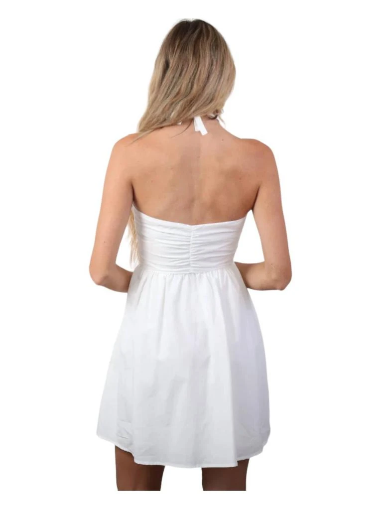 Bluebird Canyon Willow Halter Babydoll Dress In White 2