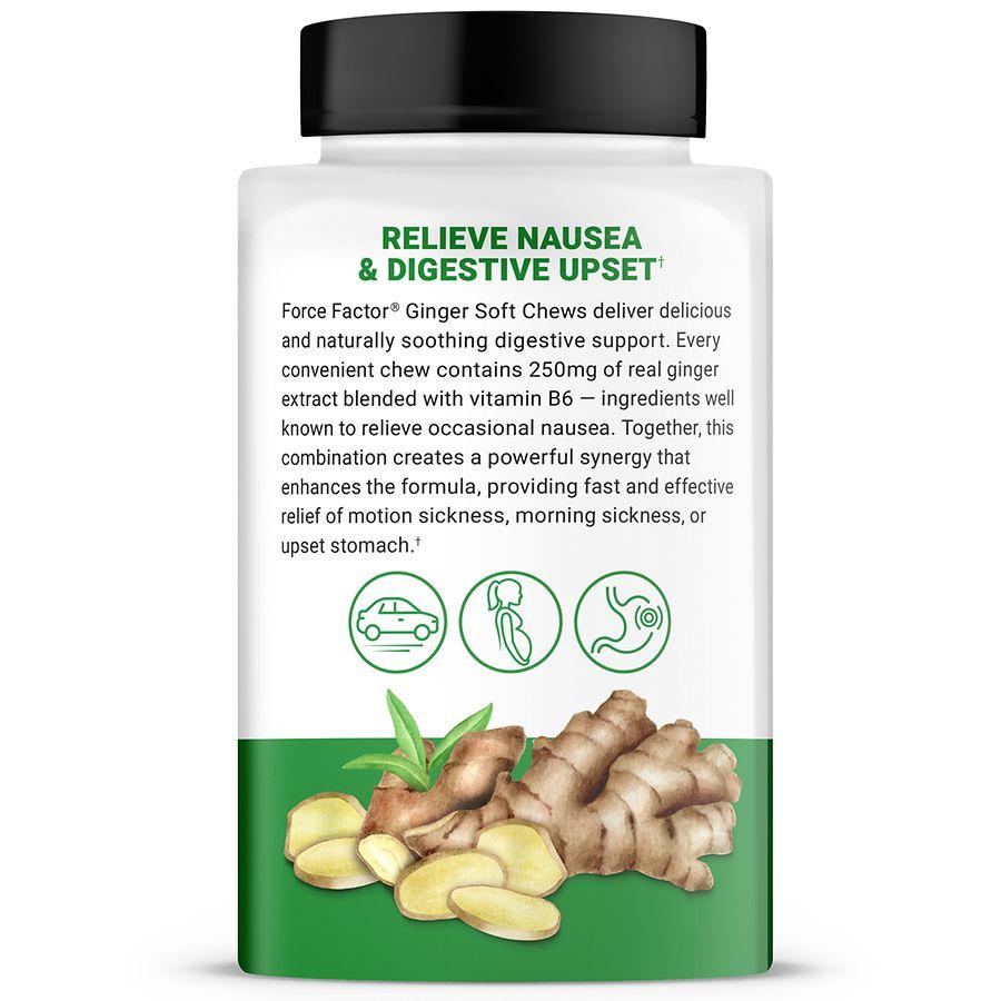 Force Factor Ginger, Naturally Soothing Digestive Support Honey Lemon