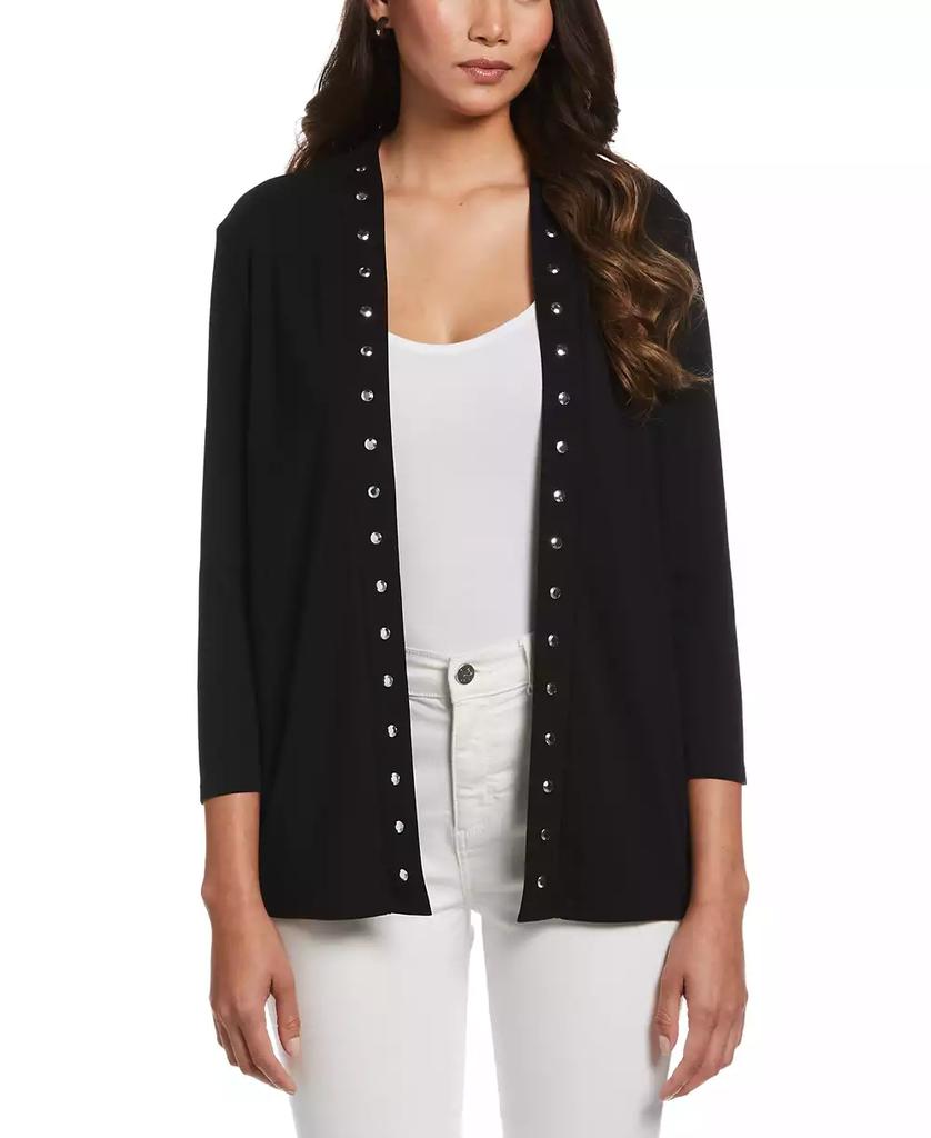 Rafaella Petite Cardigan Crew Neck Sweater