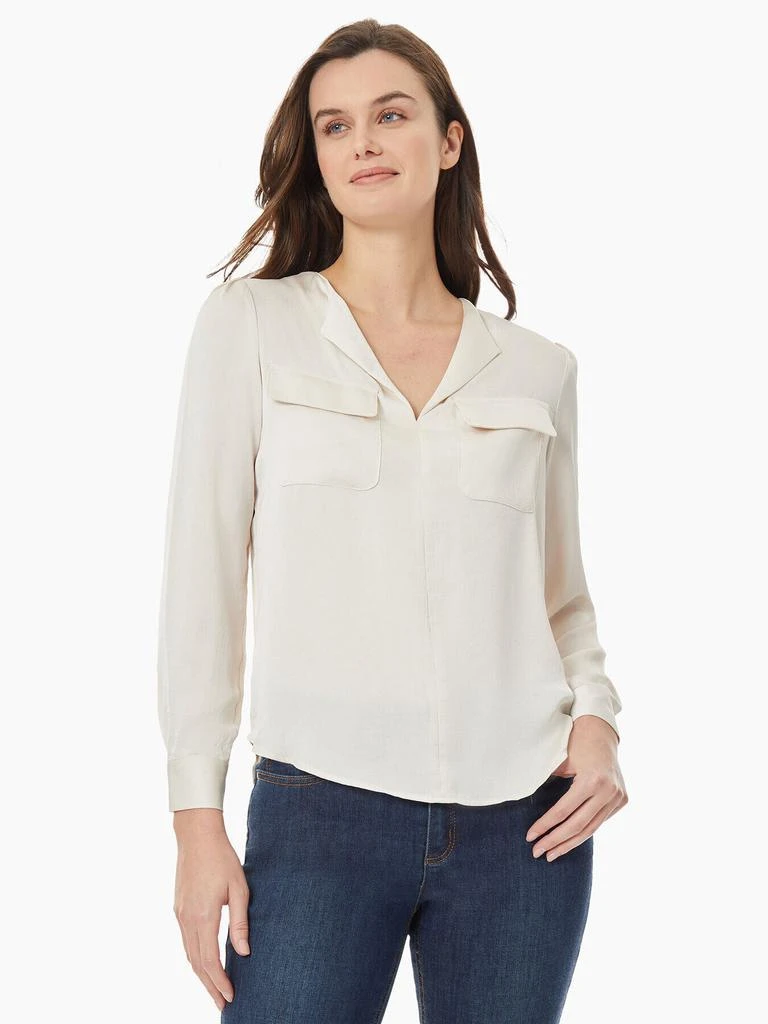 JONES NEW YORK Simplified Utility Blouse 1