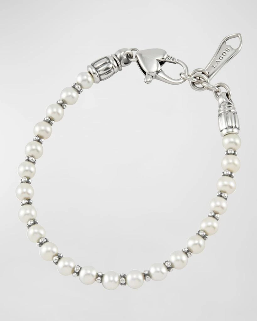 LAGOS Kinder Sterling Silver Pearl Bracelet 1