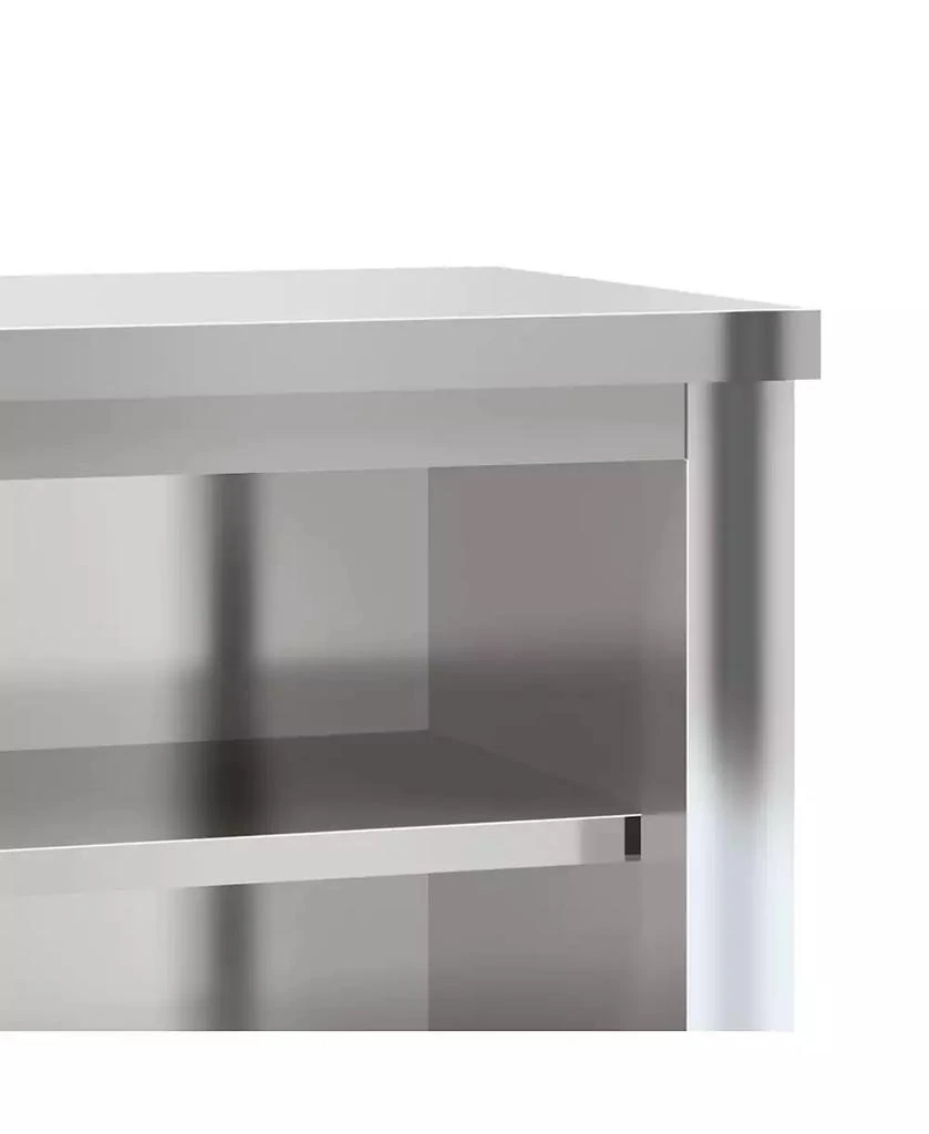 vidaXL Stainless Steel Shelved Kitchen Wall Cabinet 7