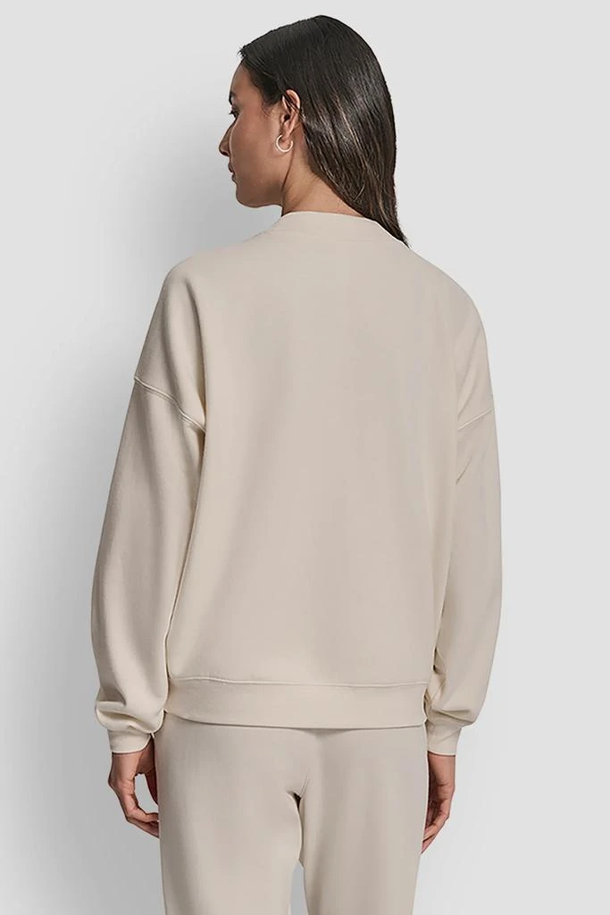 DKNY EXPLODED RHINESTONE VARISTY LOGO PULLOVER 2