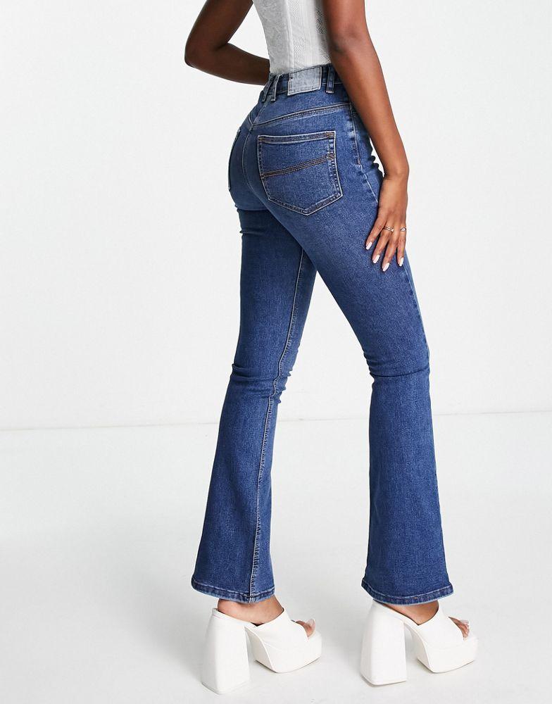 Collusion COLLUSION x008 flare jeans in blue