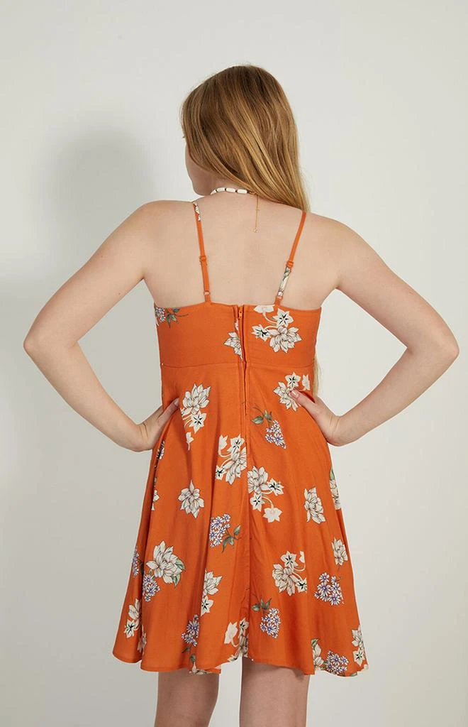 PacSun Kids Orange Strappy Tank Mini Dress 3