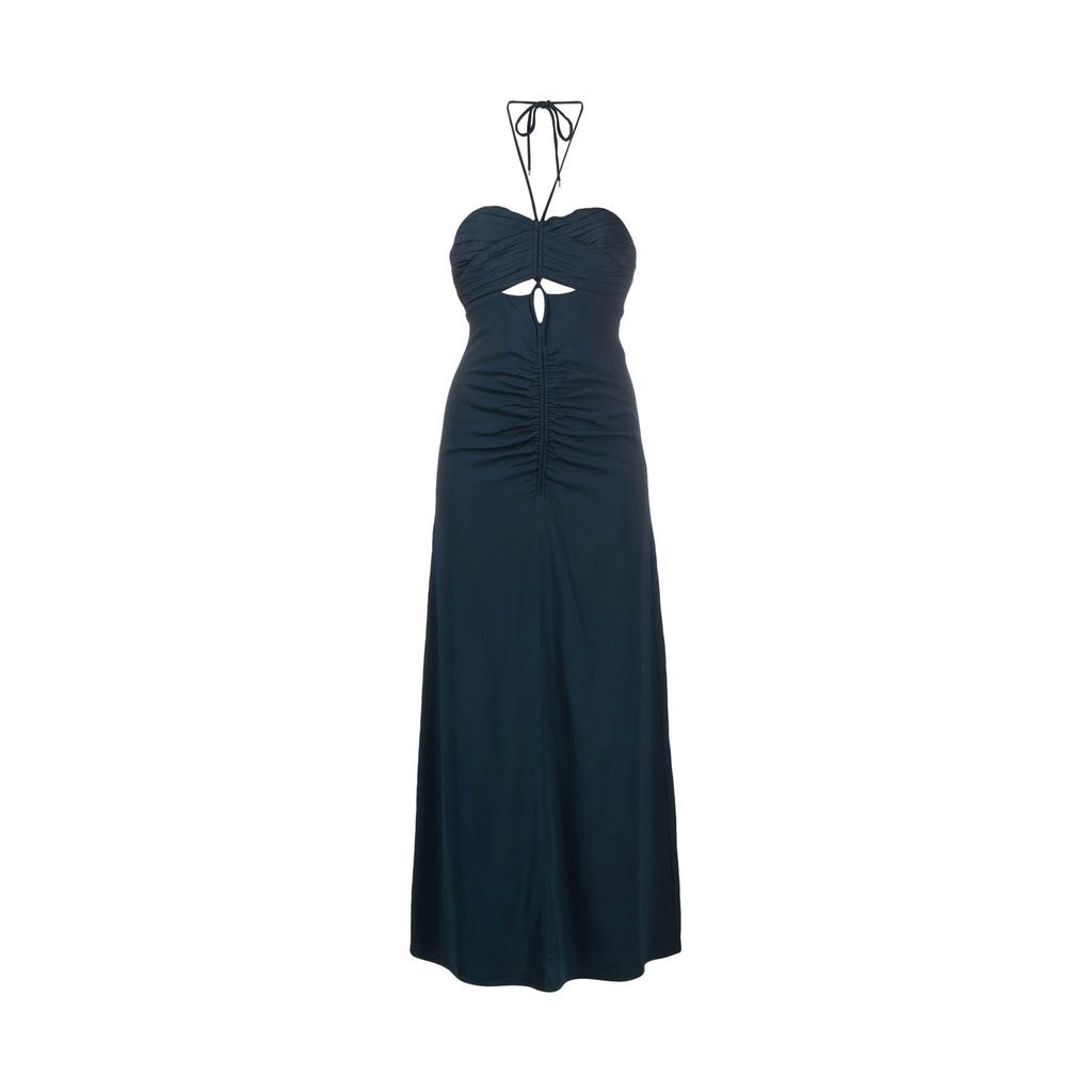 Self Portrait Self-Portrait Cut-Out Ruched Maxi Dress