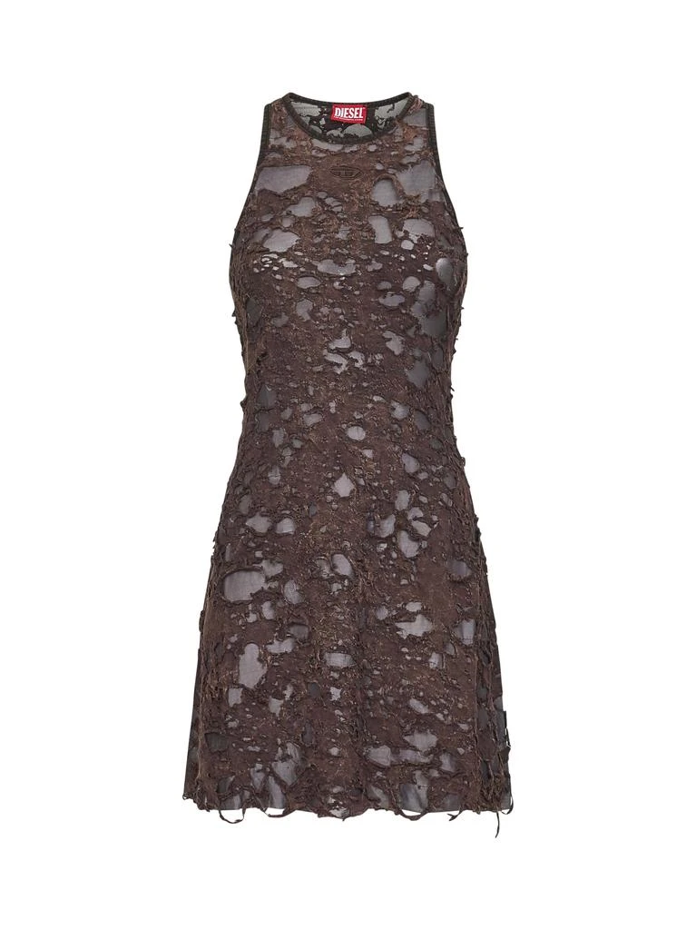 Shop DIESEL | Brown destroyed jersey D-Ilmy minidress | Women | S on Sale  at BeyondStyle  Get 32% Off DIESEL | Brown destroyed jersey D-Ilmy  minidress | Women | S with