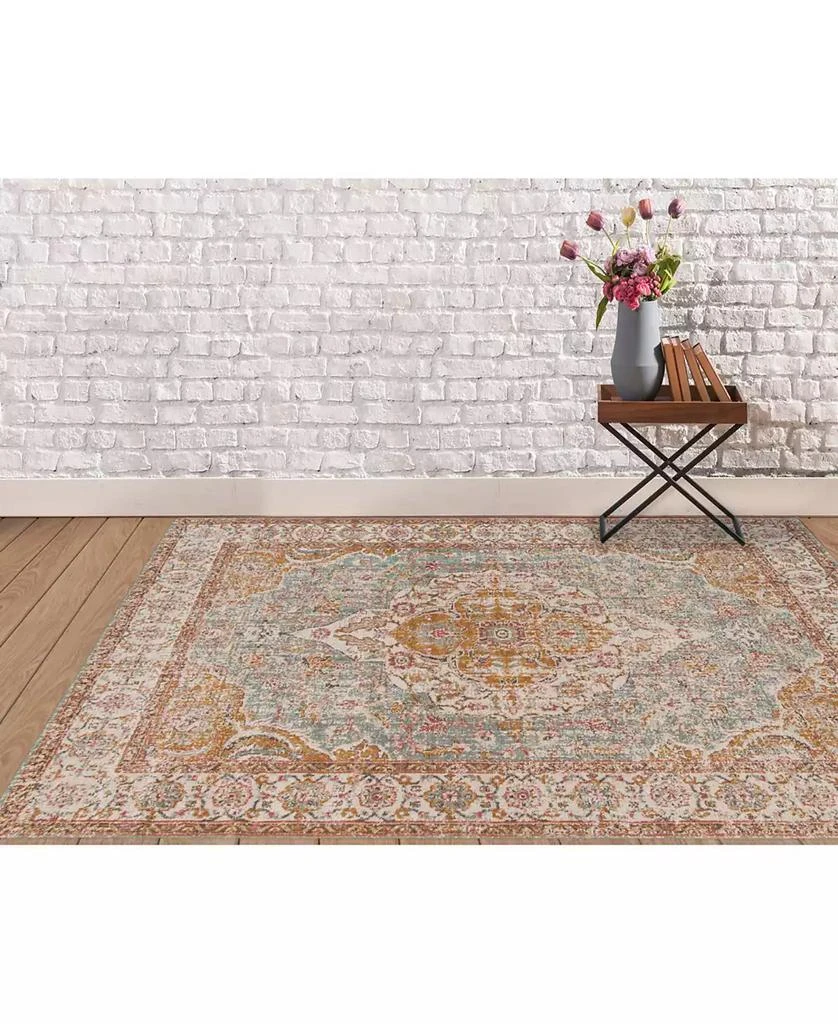 Amer Rugs Eternal ETE-3 Aqua/Ivory 7'6" x 9'6" Area Rug 2