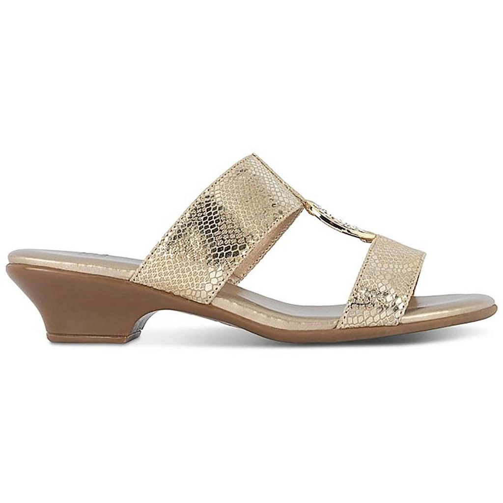 JONES NEW YORK Eanna Womens Embellished Slip-On Wedge Sandals 2