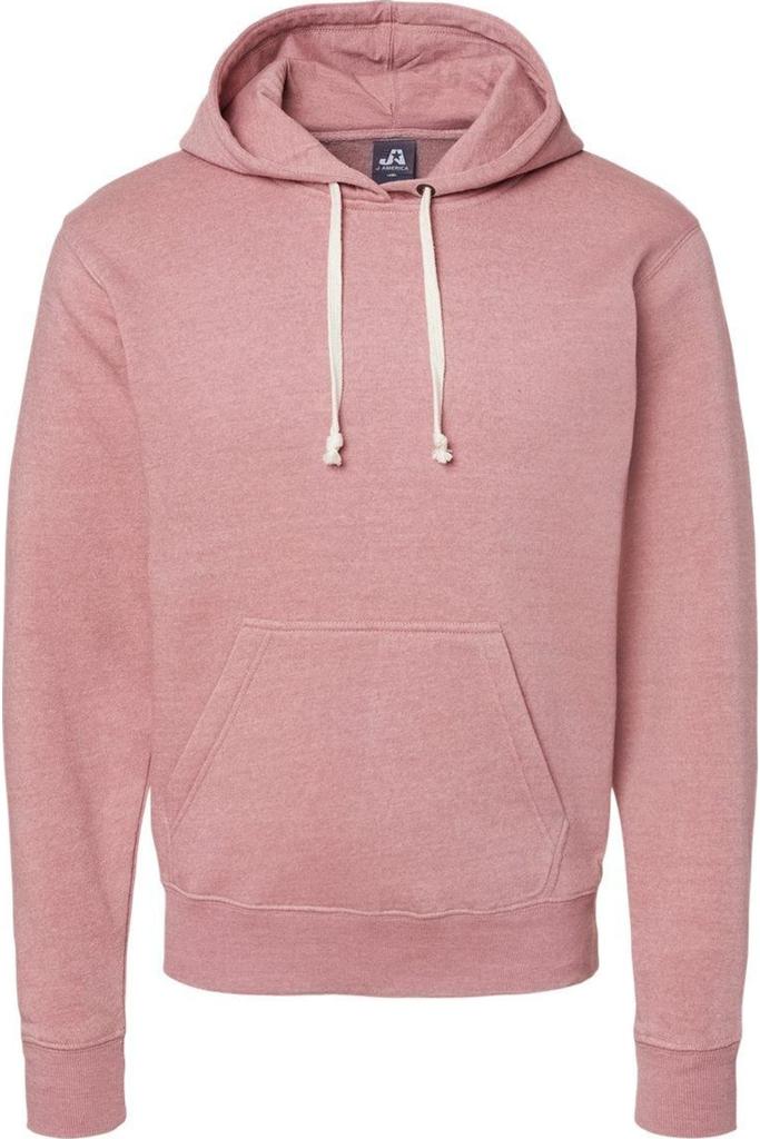 J America Triblend Fleece Hooded Sweatshirt