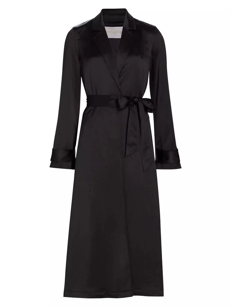 Ramy Brook Alexia Satin Trench Coat 1