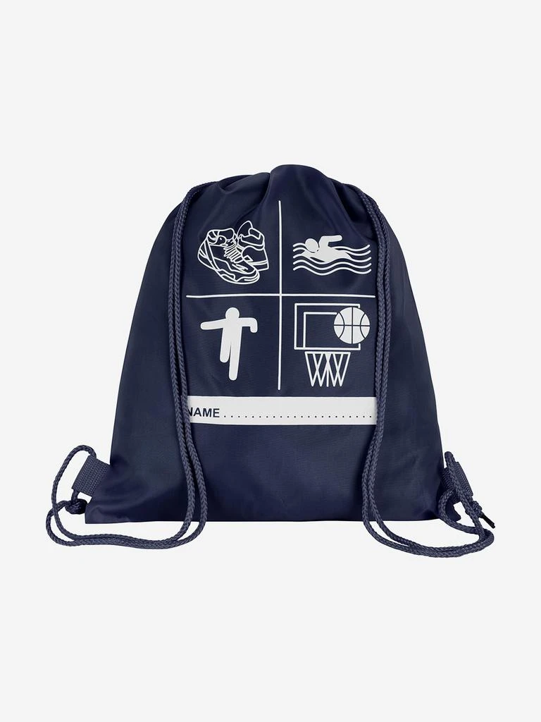 Zeco Schoolwear Zeco Kids School Premium Printed PE Bag in Navy (40cm) 3
