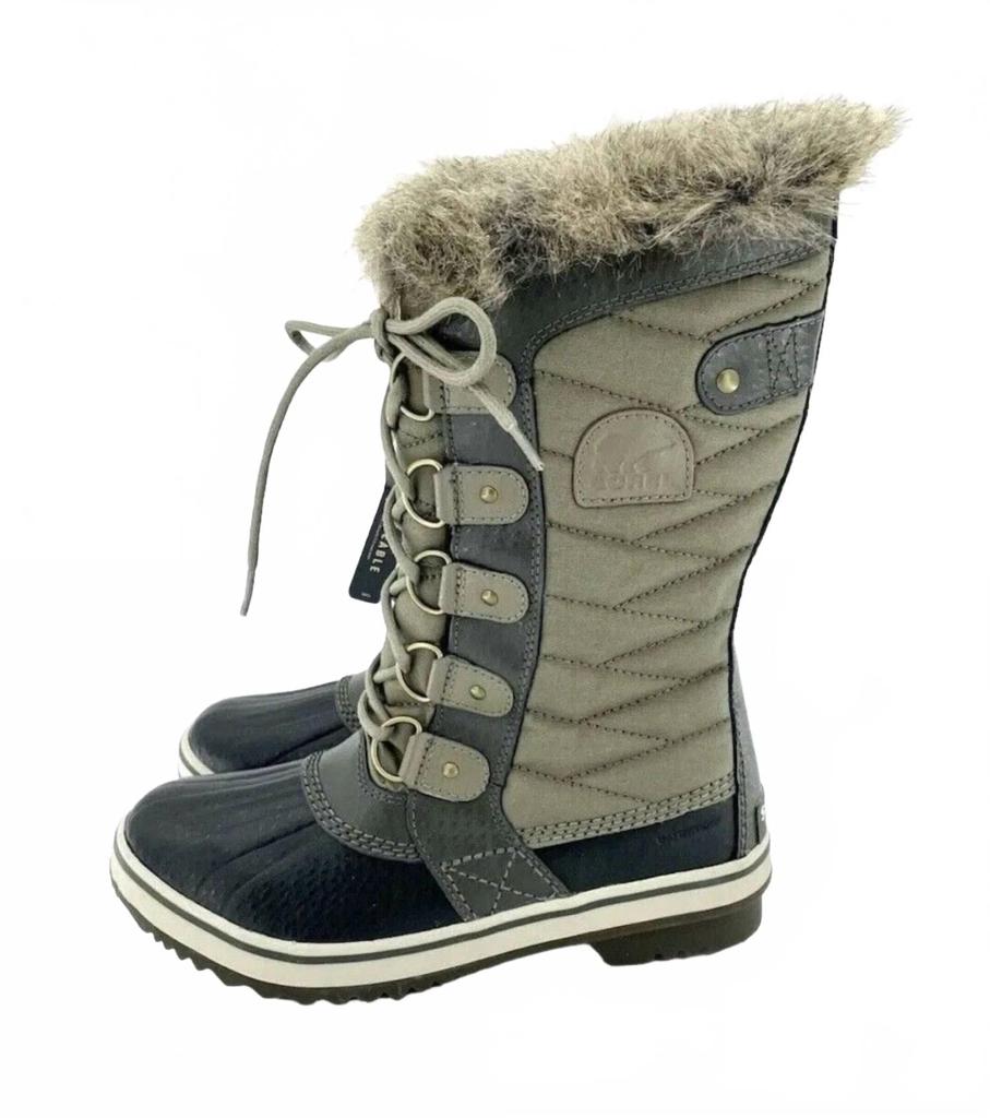 SOREL Women's Tofino Ii Faux Fur Trim Waterproof Winter Boots In Sage Green