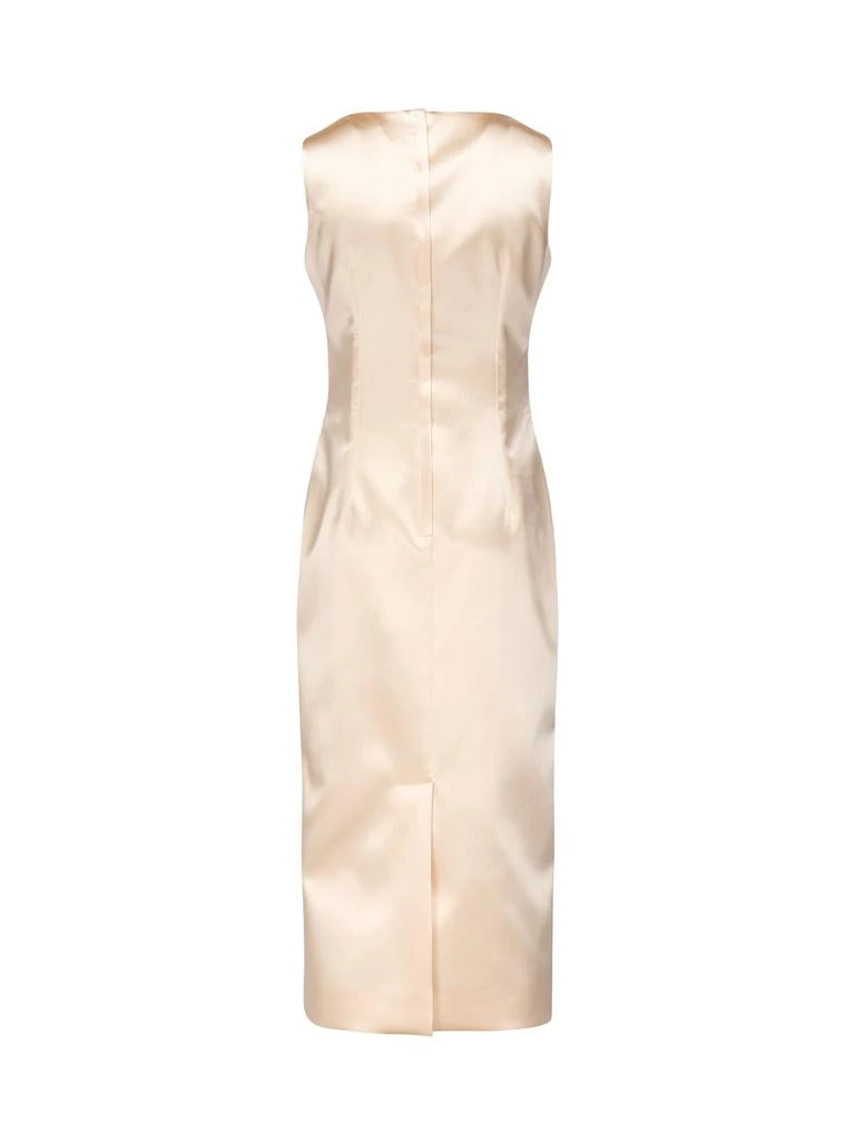 Dolce & Gabbana Dolce & Gabbana Stretch Satin Calf-Length Sheath Dress 2