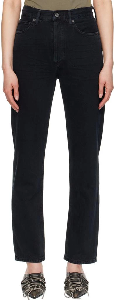 AGOLDE Black 90's Pinch Waist Jeans 1
