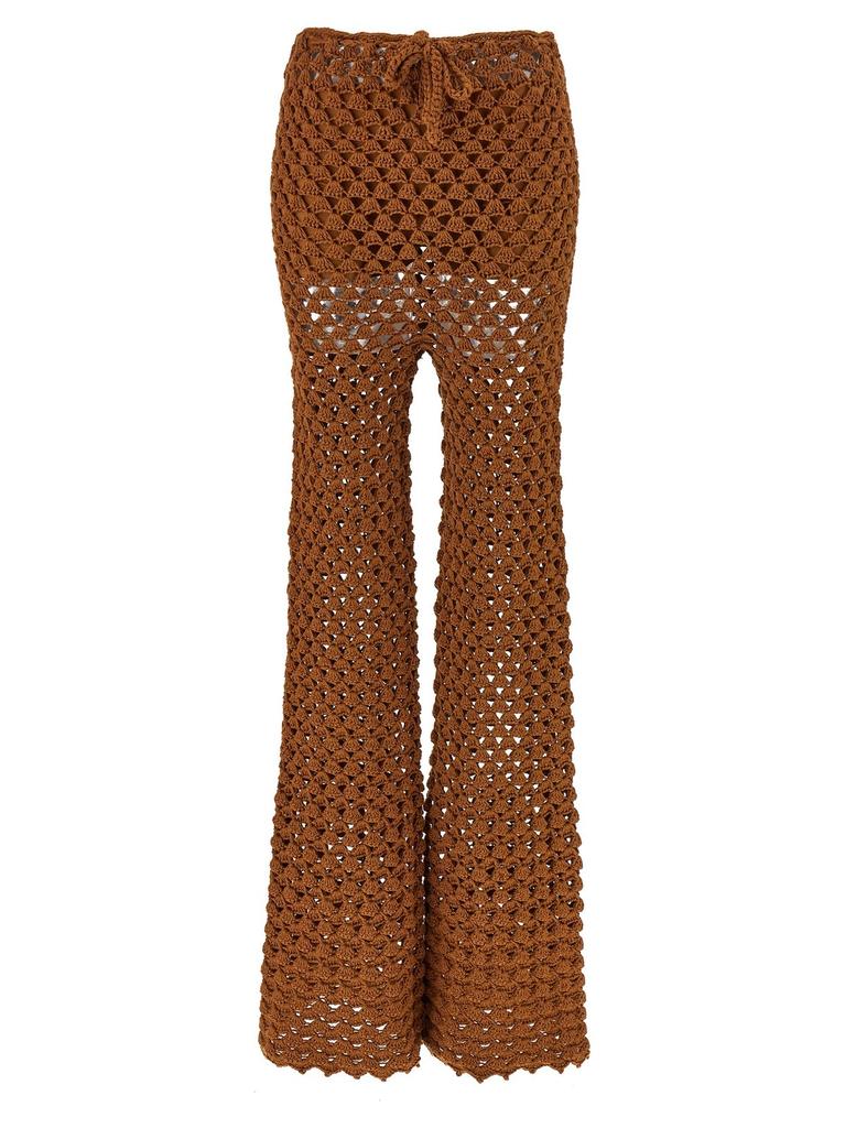 ERMANNO Ermanno Scervino Crochet Work Trousers