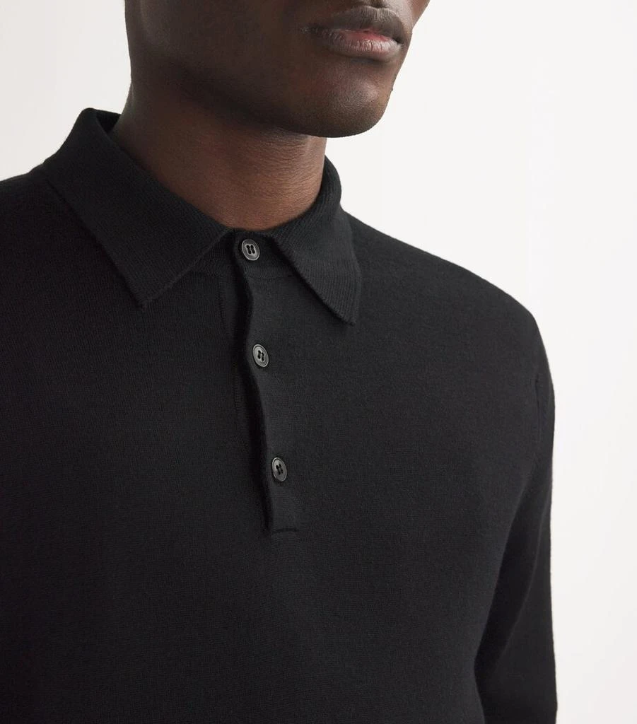 Sunspel Merino Long-Sleeve Polo Sweater 6