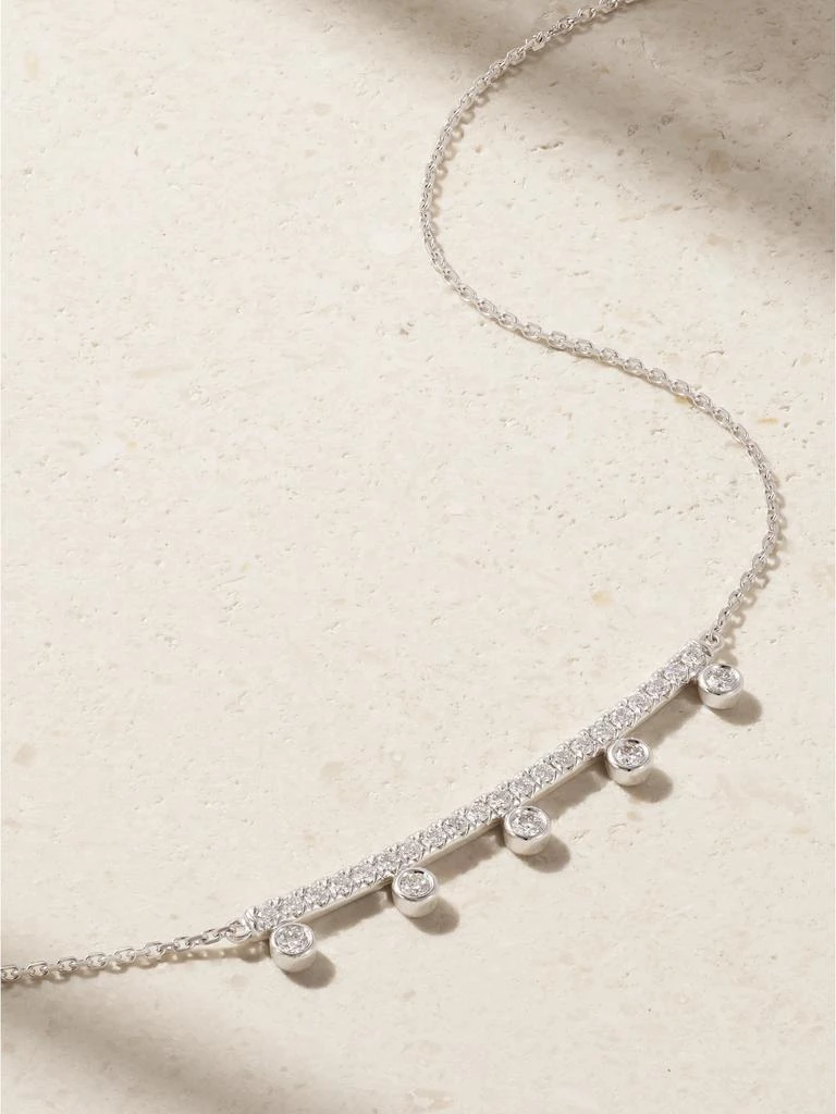 De Beers Dewdrop 18k 白金钻石项链 1