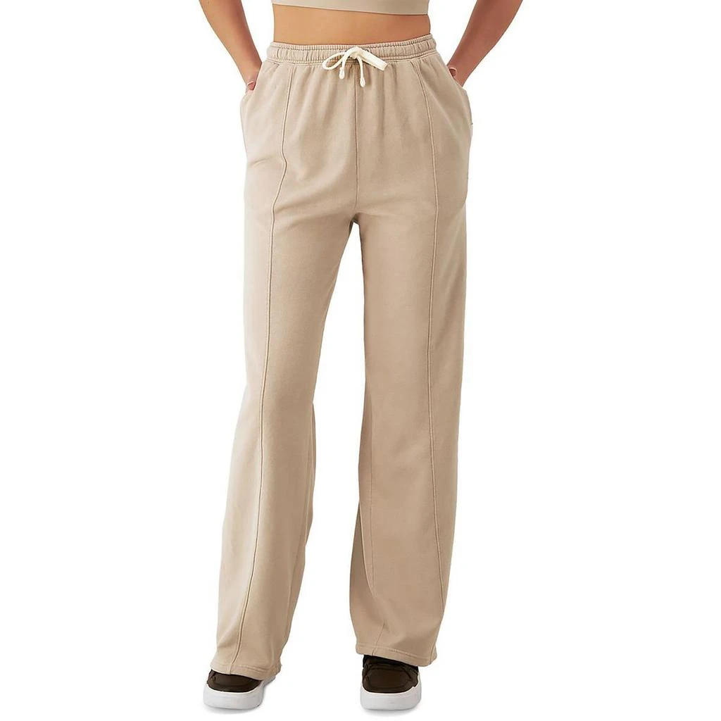CHAMPION Womens Fleece Wide Leg Sweatpants 5