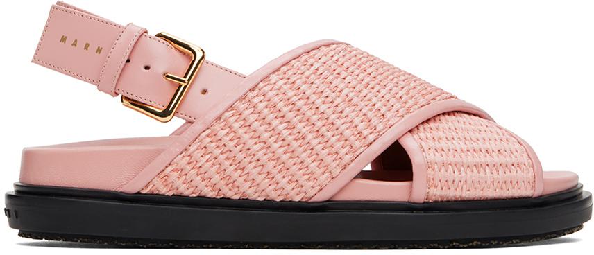 サンダル・ミュール Marni Brown Minimalist Sandals With Smooth Silhouette Marni Brown Minimalist Sandals With Smooth Silhouette
