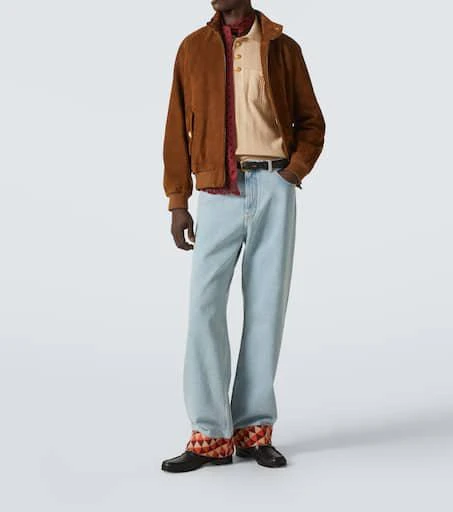 Valentino Ribbed-knit cotton polo sweater 2