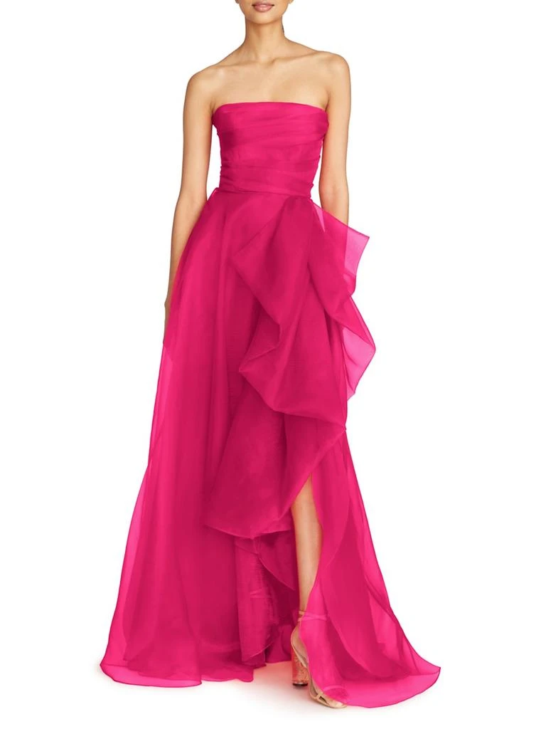 Theia Teresa Draped Tulle Gown 2