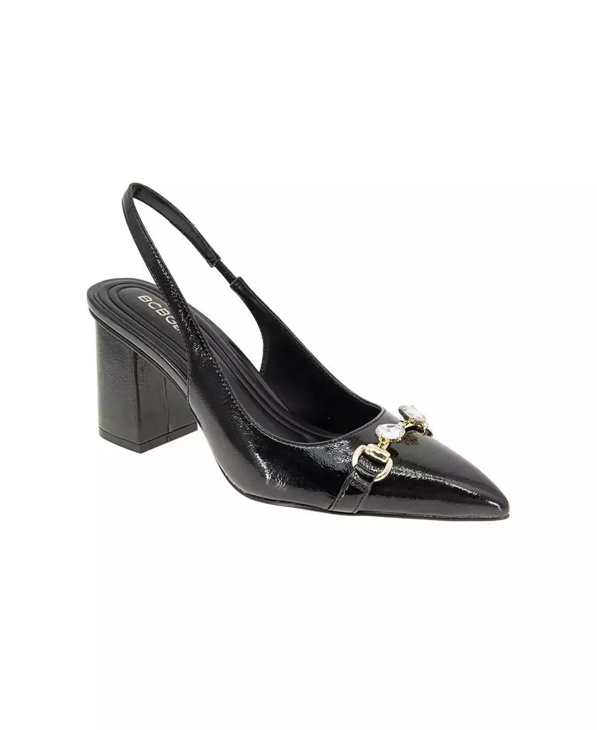 BCBG Women's Gardin Slingback Block Heel Pumps 1
