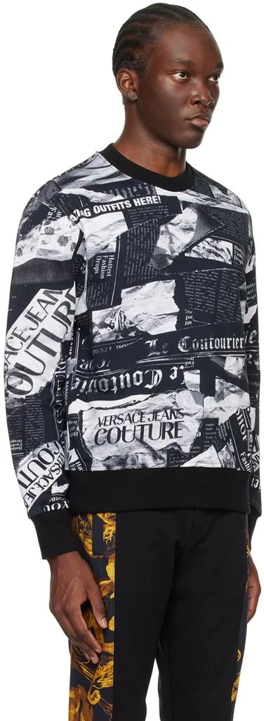 Versace Black Magazine Sweatshirt 2