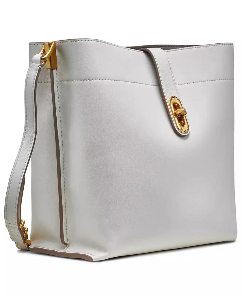 Donna Karan Bridgehampton Leather Turnlock Triple Compartment Crossbody 3