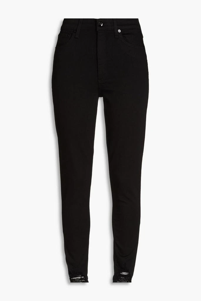 Rag & Bone Distressed high-rise skinny jeans 1