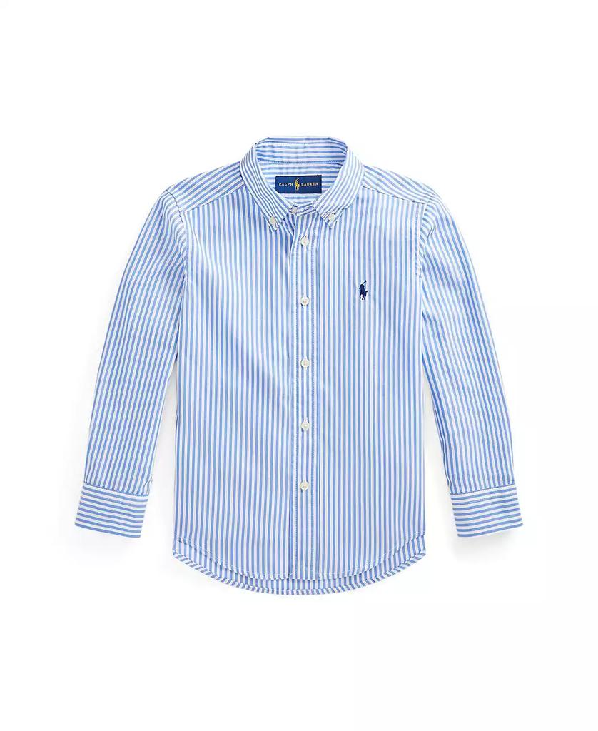 Ralph Lauren Toddler and Little Boys Striped Cotton Poplin Shirt