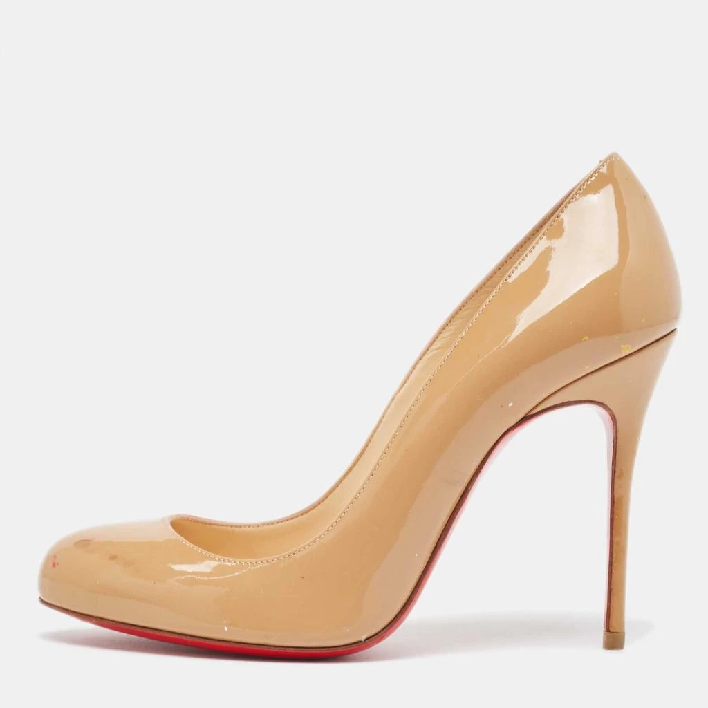Christian Louboutin Christian Louboutin Beige Patent Simple  Pumps Size 35 1