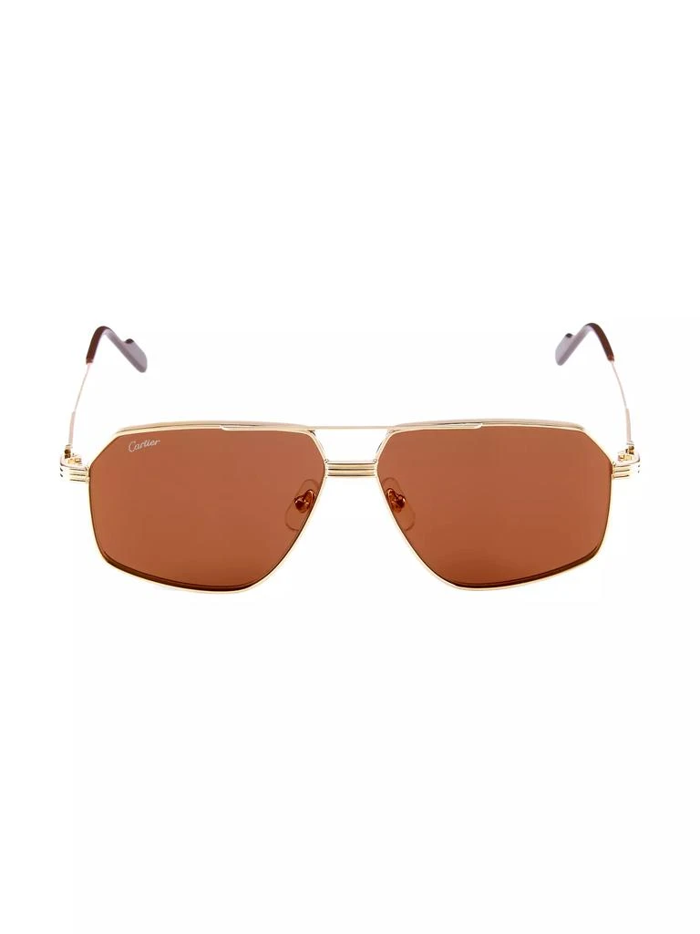 Cartier Core Range 61MM Pilot Sunglasses 1