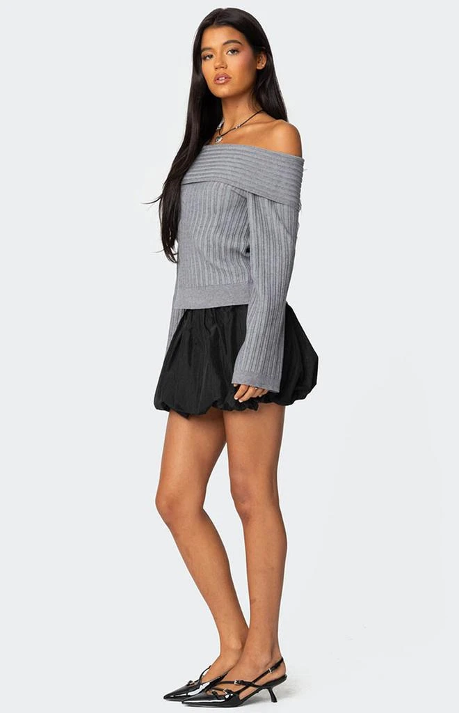 Edikted Brandy Fold Over Ribbed Sweater 5