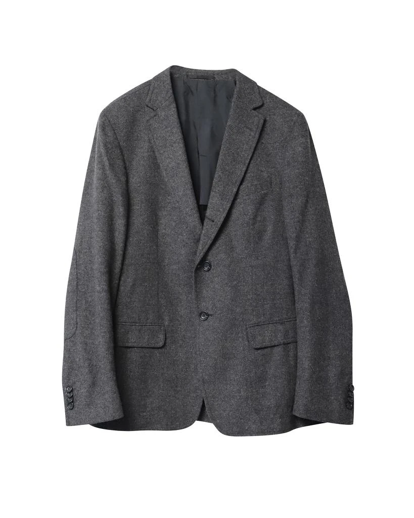 Zegna Z  Single-Breasted Blazer Jacket in Grey Wool 1