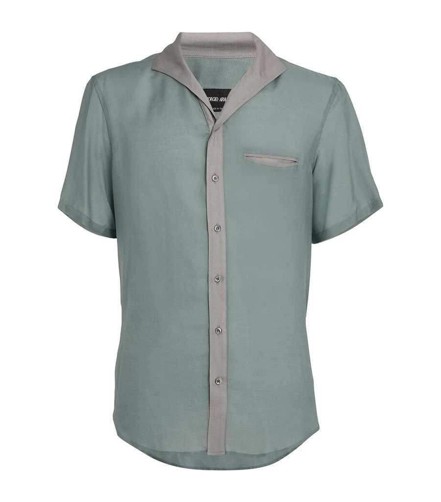Giorgio Armani Silk Blend Short-Sleeve Shirt 1