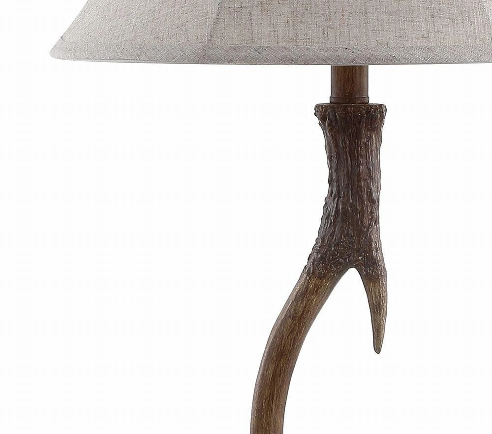 JONATHAN Y Antler 27.5" Rustic Resin LED Table Lamp 3