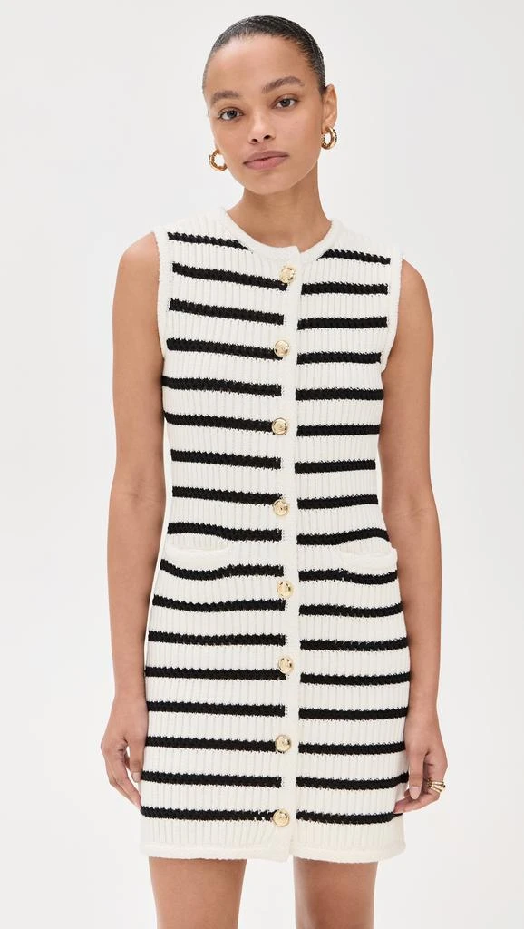 English Factory Striped Knit Vest Dress 6