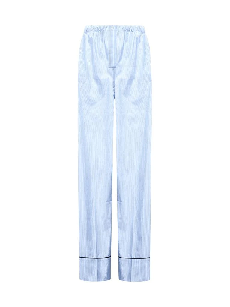 PRADA ABBIGLIAMENTO PRADA ABBIGLIAMENTO | Striped cotton trousers | Women | 38 1