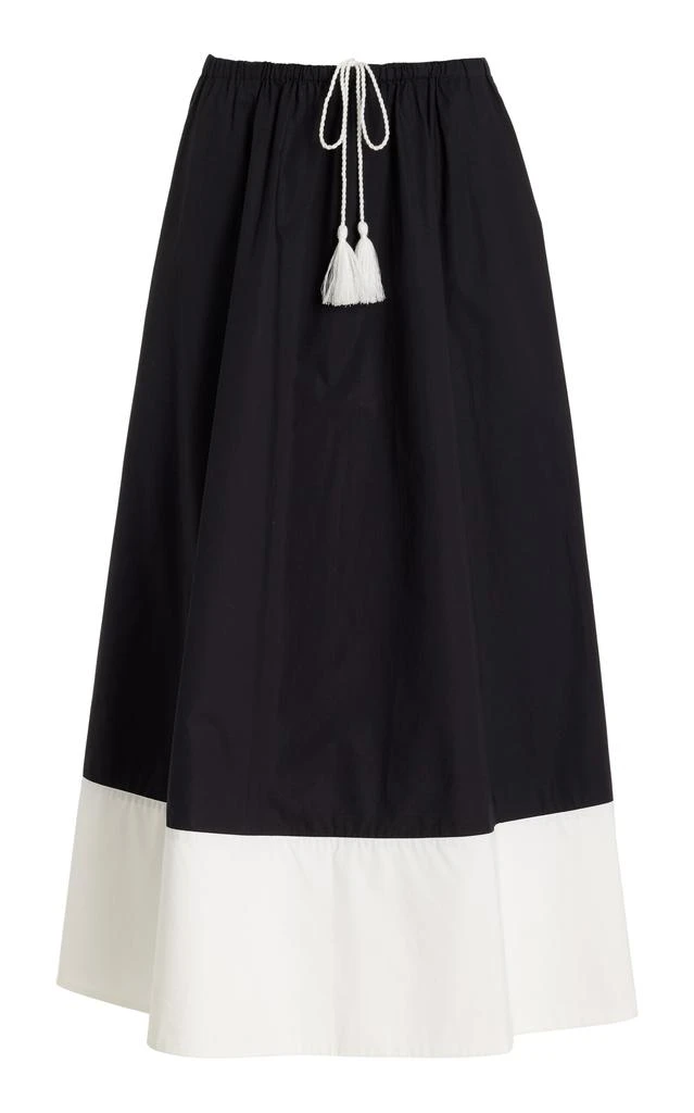 By Malene Birger By Malene Birger - Exclusive Pheobes Cotton Maxi Skirt - Black/white - EU 38 - Moda Operandi 1